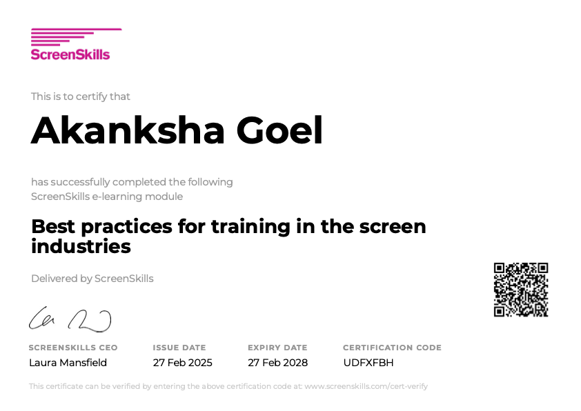 screenskills-cert-best-practices-for-training-in-the-screen-industries-akanksha-goel